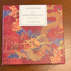 Williams Sonoma Lunar Dragon Appetizer Plates